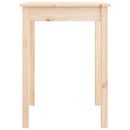 spisebord 55x55x75 cm massivt fyrretræ