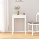 spisebord 55x55x75 cm massivt fyrretræ hvid