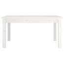 sofabord 80x50x40 cm massivt fyrretræ hvid