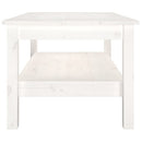 sofabord 80x50x40 cm massivt fyrretræ hvid