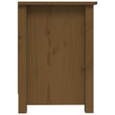 tv-bord 103x36,5x52 cm massivt fyrretræ gyldenbrun