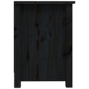 tv-bord 103x36,5x52 cm massivt fyrretræ sort