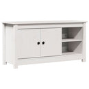 tv-bord 103x36,5x52 cm massivt fyrretræ hvid