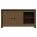 tv-bord 103x36,5x52 cm massivt fyrretræ gyldenbrun