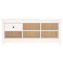 skoreol 110x38x45,5 cm massivt fyrretræ hvid