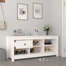 skoreol 110x38x45,5 cm massivt fyrretræ hvid