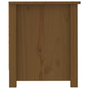 skoreol 110x34x45 cm massivt fyrretræ gyldenbrun