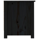 skoreol 110x38x45,5 cm massivt fyrretræ sort
