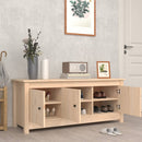 skoskab 110x38x45,5 cm massivt fyrretræ