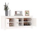 skoreol 110x38x45,5 cm massivt fyrretræ hvid