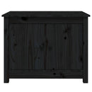 sofabord 71x49x55 cm massivt fyrretræ sort
