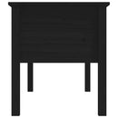 sofabord 102x49x55 cm massivt fyrretræ sort