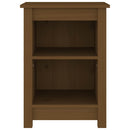 sengeborde 2 stk. 40x35x55 cm massivt fyrretræ gyldenbrun
