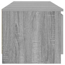 tv-bord med LED-lys 140x40x36 cm grå sonoma-eg