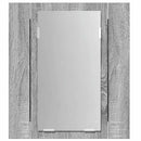 spejlskab m. LED-lys 40x12x45 cm konstrueret træ grå sonoma-eg