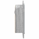 spejlskab m. LED-lys 40x12x45 cm konstrueret træ grå sonoma-eg