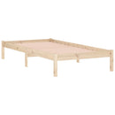 sengeramme uden madras 100x190 cm massivt fyrretræ