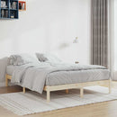sengeramme uden madras 152x203 cm massivt fyrretræ