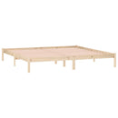 sengeramme uden madras 193x203 cm massivt fyrretræ