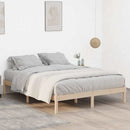 sengeramme uden madras 193x203 cm massivt fyrretræ