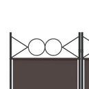 3-panels rumdeler 120x200 cm stof brun
