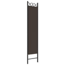 3-panels rumdeler 120x200 cm stof brun