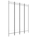 4-panels rumdeler 160x200 cm stof hvid