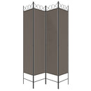 4-panels rumdeler 160x200 cm stof antracitgrå