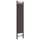 5-panels rumdeler 200x200 cm stof brun