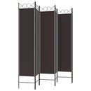 6-panels rumdeler 240x200 cm stof brun