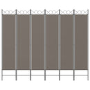 5-panels rumdeler 240x200 cm stof antracitgrå