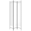 3-panels rumdeler 120x220 cm stof hvid