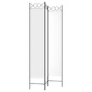 3-panels rumdeler 120x220 cm stof hvid