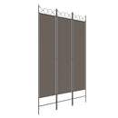 3-panels rumdeler 120x220 cm stof antracitgrå