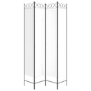 4-panels rumdeler 160x220 cm stof hvid