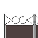 4-panels rumdeler 160x220 cm stof brun