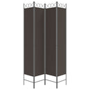 4-panels rumdeler 160x220 cm stof brun