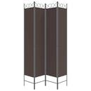 4-panels rumdeler 160x220 cm stof brun