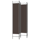 4-panels rumdeler 160x220 cm stof brun