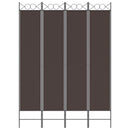 4-panels rumdeler 160x220 cm stof brun