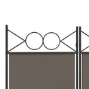 4-panels rumdeler 160x220 cm stof antracitgrå