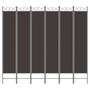 6-panels rumdeler 240x220 cm stof brun