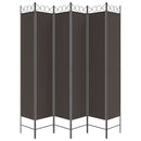 6-panels rumdeler 240x220 cm stof brun