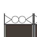 6-panels rumdeler 240x220 cm stof brun