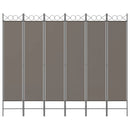 5-panels rumdeler 240x220 cm stof antracitgrå