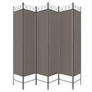 5-panels rumdeler 240x220 cm stof antracitgrå