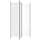 3-panels rumdeler 150x200 cm stof hvid
