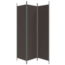 3-panels rumdeler 150x200 cm stof brun