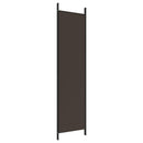 3-panels rumdeler 150x200 cm stof brun