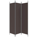 3-panels rumdeler 150x200 cm stof brun